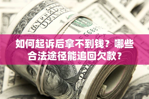 武汉如何起诉后拿不到钱？哪些合法途径能追回欠款？