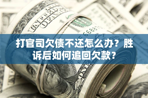 武汉打官司欠债不还怎么办？胜诉后如何追回欠款？