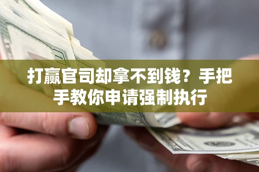 武汉打赢官司却拿不到钱？手把手教你申请强制执行