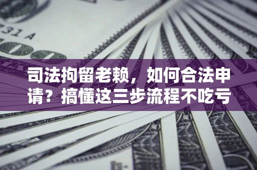 武汉司法拘留老赖，如何合法申请？搞懂这三步流程不吃亏！