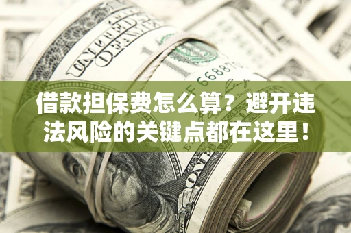 武汉借款担保费怎么算？避开违法风险的关键点都在这里！