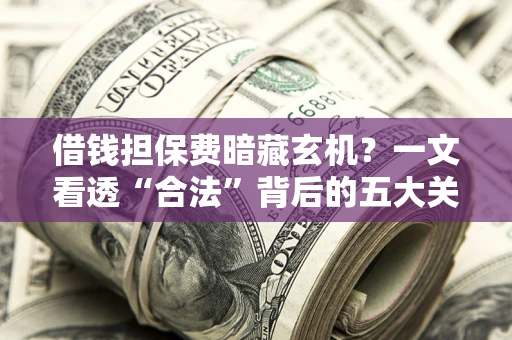 武汉借钱担保费暗藏玄机？一文看透“合法”背后的五大关键陷阱