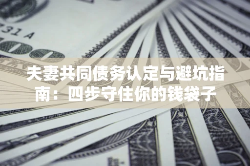 武汉夫妻共同债务认定与避坑指南：四步守住你的钱袋子
