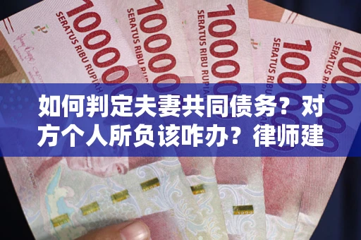 武汉如何判定夫妻共同债务？对方个人所负该咋办？律师建议