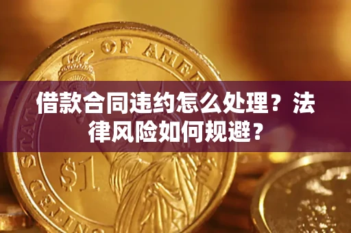 武汉借款合同违约怎么处理？法律风险如何规避？