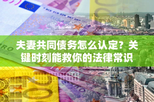 武汉夫妻共同债务怎么认定？关键时刻能救你的法律常识