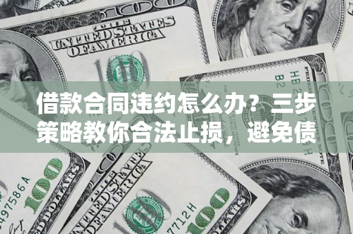 武汉借款合同违约怎么办？三步策略教你合法止损，避免债务危机升级