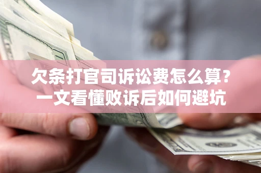 武汉欠条打官司诉讼费怎么算？一文看懂败诉后如何避坑