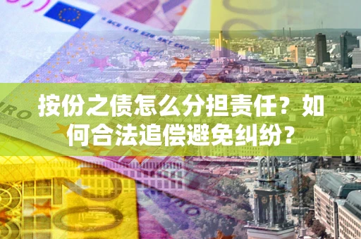 武汉按份之债怎么分担责任？如何合法追偿避免纠纷？
